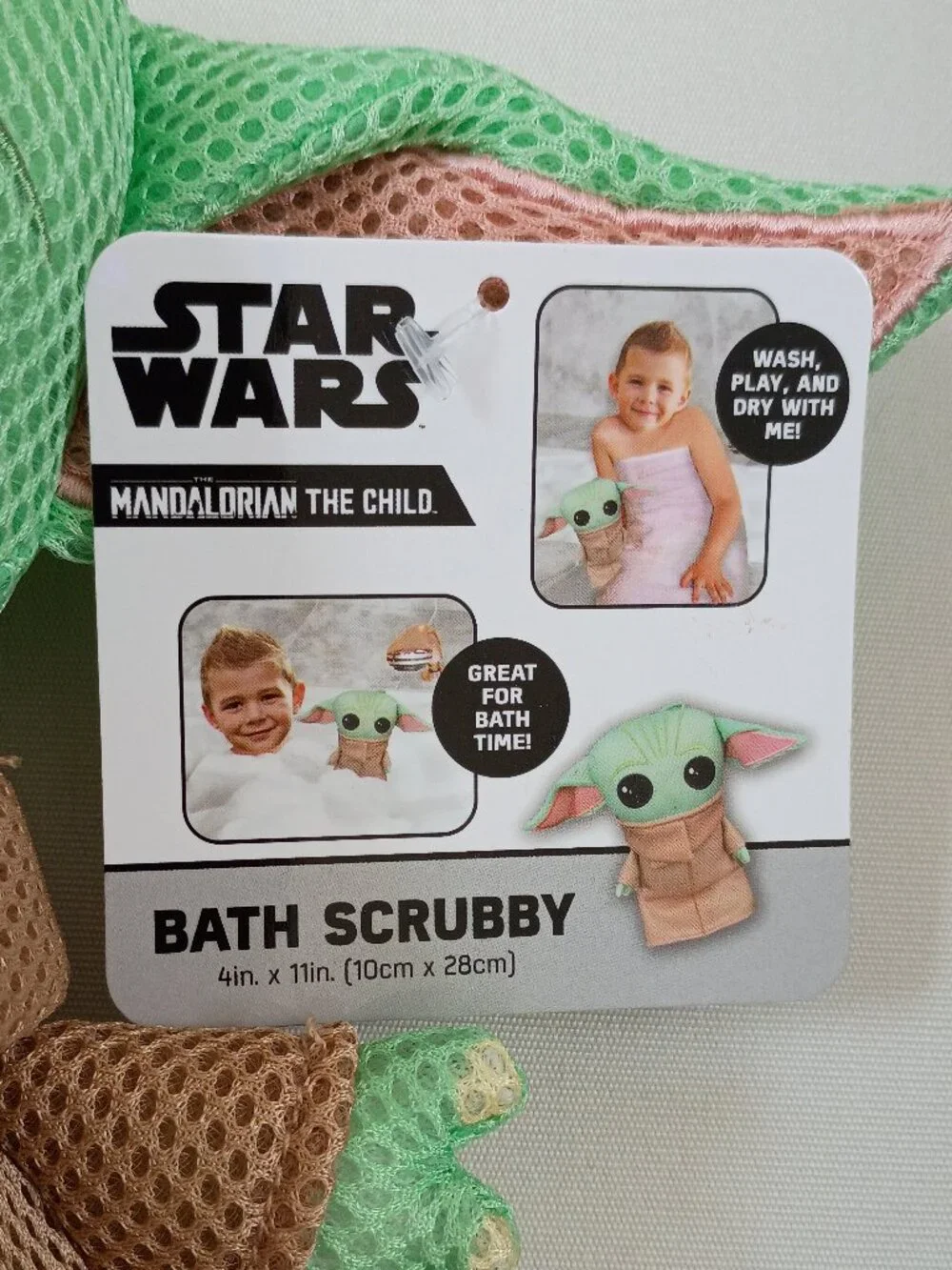 Star Wars The Mandalorian The Child/Grogu Mesh Quick-Dry Bath Toy Scrubby